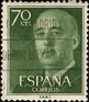 Spain 1955 General Franco 70 CTS Light Green Edifil 1151. Uploaded by Mike-Bell